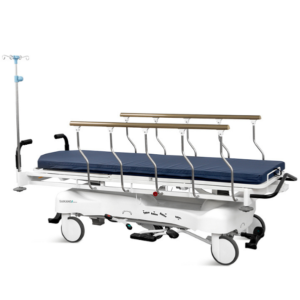 SKB041-3 Adjustable Steel Hospital Patient Trolley