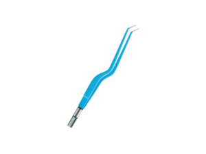 Diathermy BIForceps Ang for grasping and coagulating tissue by means of electric current during electrosurgery