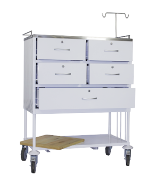 Mobile emergency trolley