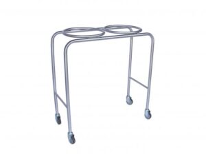 Mobile double bowl stand _ Stainless steel construction