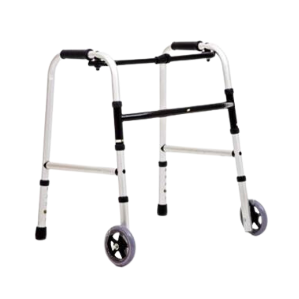 Aluminium Folding Walker With Wheels