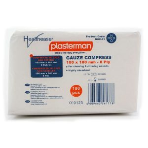 Plasterman Gauze non-sterile 100×100 : 8 ply